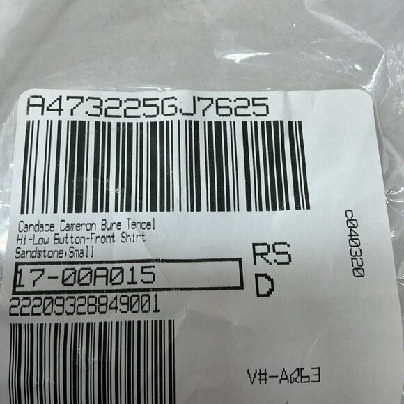 Small Button Front Shirt Hi-Low Sandstone NWT $84 QVC CLOTHES - Picture 9 of 9